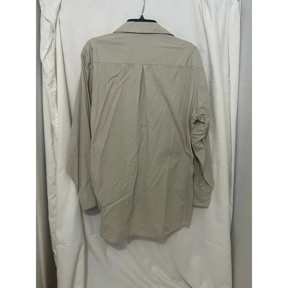 Structure Men's Tan Button Down Shirt - Picture 2 of 4